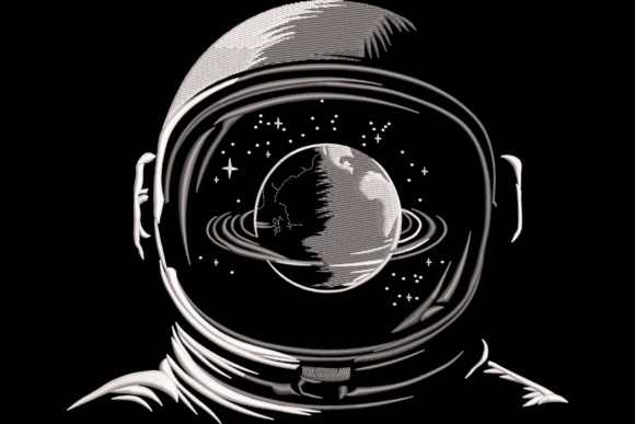 Astronaut Reflection Review for Real Embroidery Projects