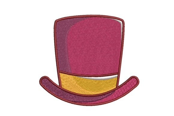 Carnival Top Hat: A Whimsical Embroidery Design for Personalized Gifts
