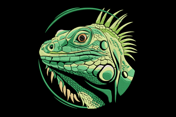 Chameleon Head Embroidery Review for Personalized Gifts