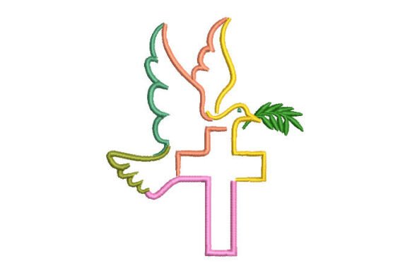 Cross of Colors with Dove of the Holy Sp