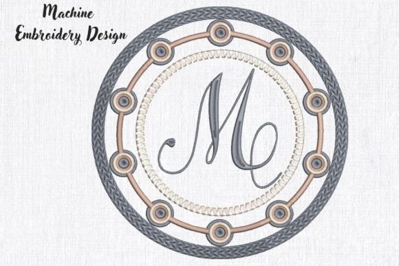 Personalized Monogram Frame Letter M