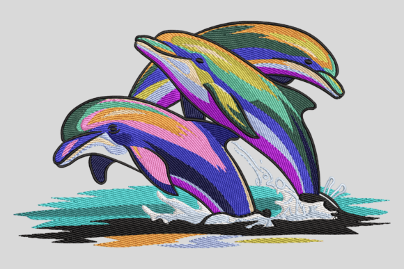 Vibrant Dolphins for Seasonal Holiday Collections